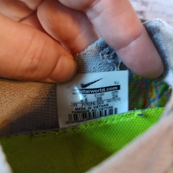 Nike Free 4.0 Flyknit Running Shoes 717075 003 Grey Black Volt size 7 - Picture 8 of 8